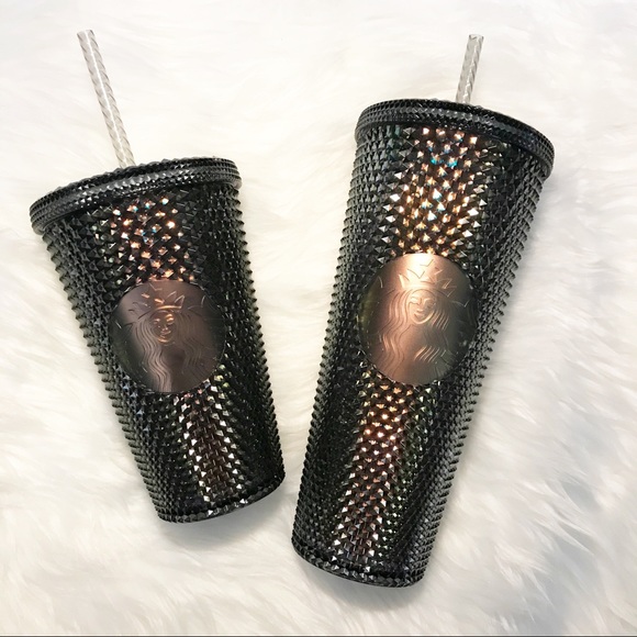 NWT Starbucks Dark Unicorn Studded Venti and Grande Set